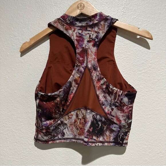 Lululemon Cropped Sports Bra Mesh Cropped Tank SZ 6 - Picture 8 of 10